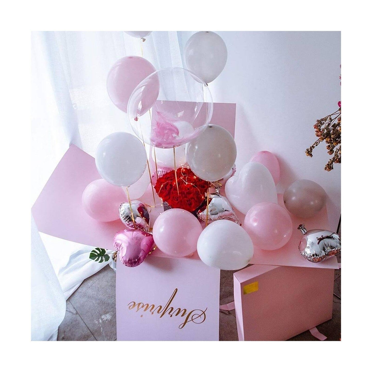 Birthday Surprise Box for Women Explosion Gift Box Balloon Box