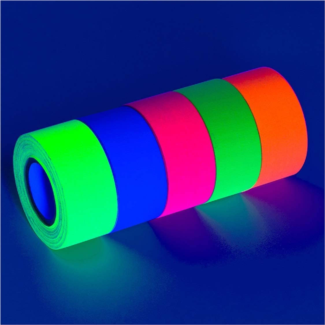 Glow King Blacklight Reactive Glow Tape Premium UV Fluorescent Neon Party Gift for Events